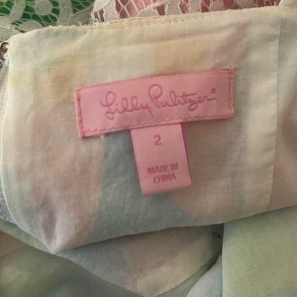 Lilly Pulitzer Eyelet Dress, size 2 - Picture 4 of 4